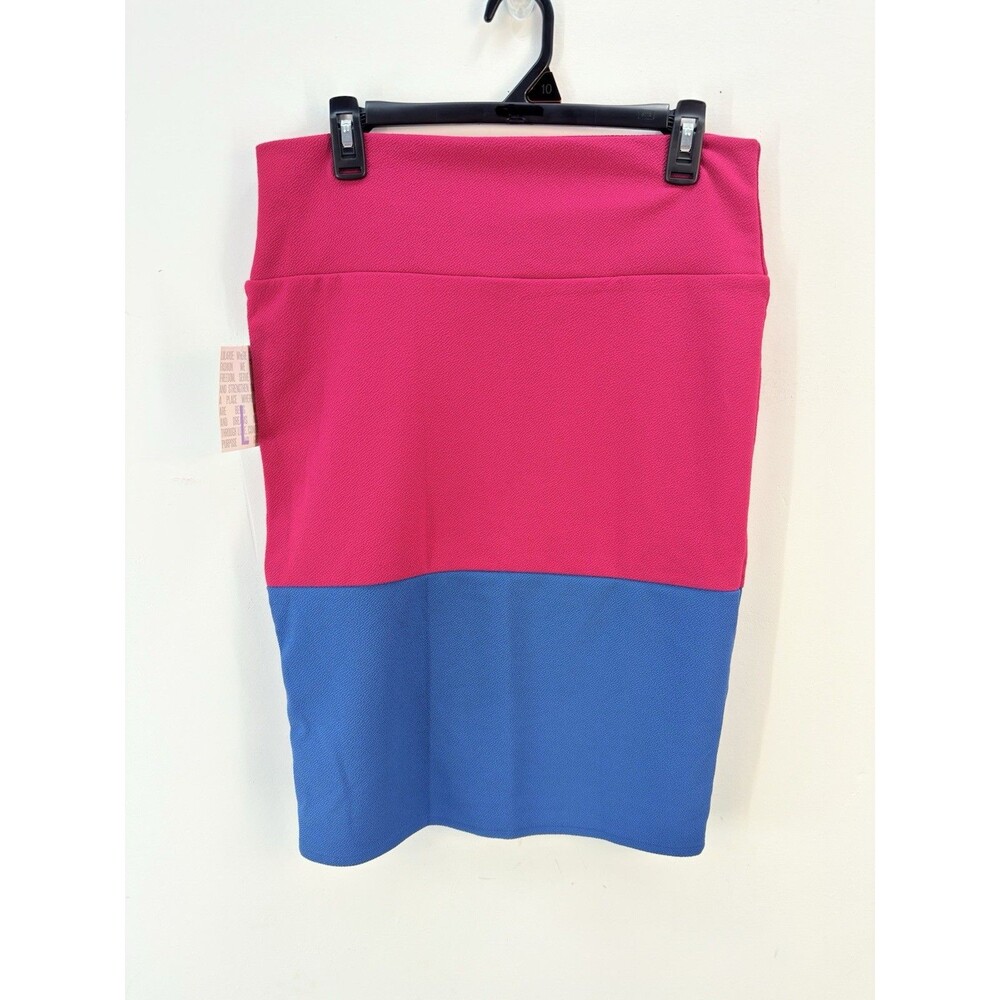 new with tags!  LuLaRoe “Cassie” pencil skirt colorblock Soft, stretchy, - Picture 2 of 8